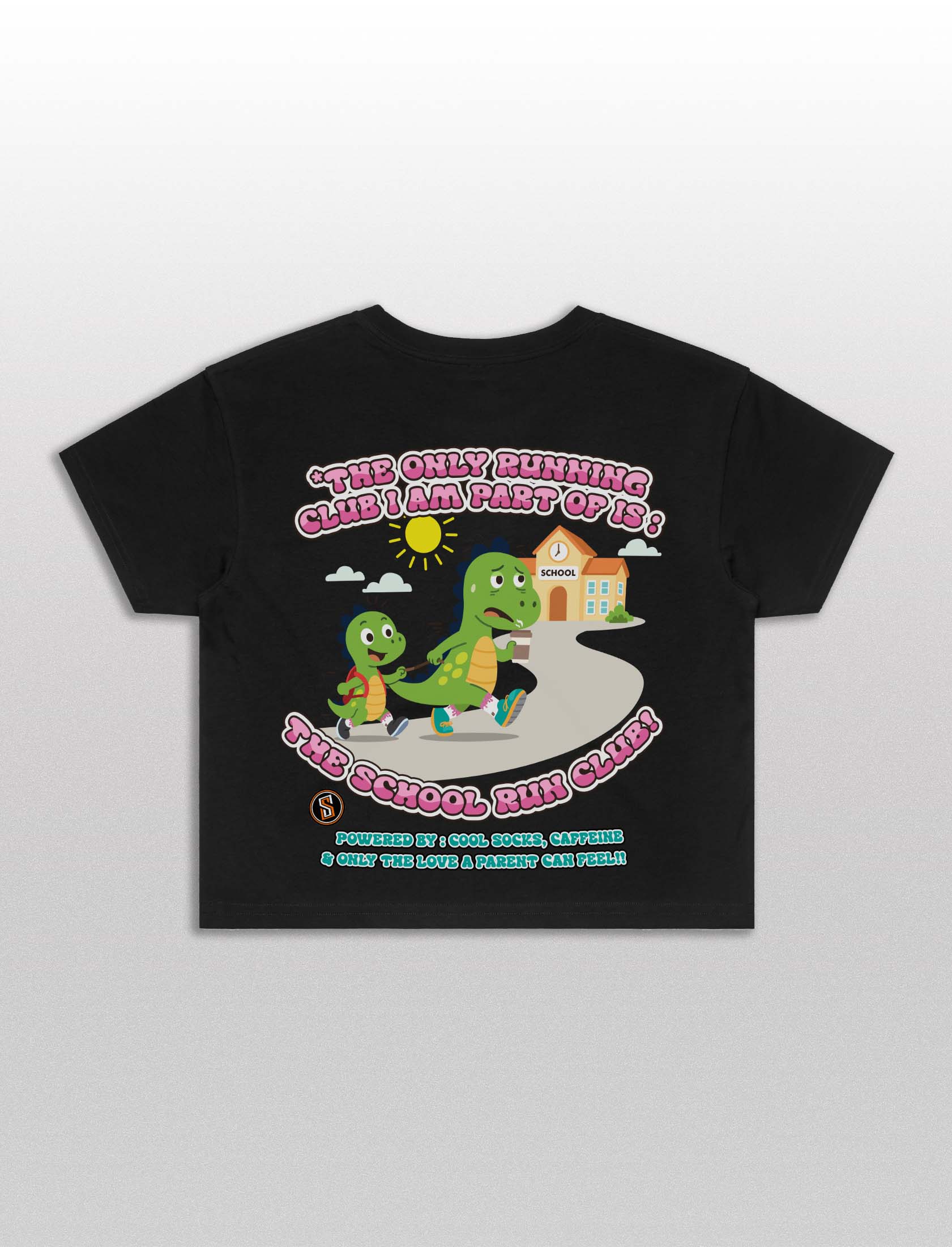 School Run Club Cropped Tee