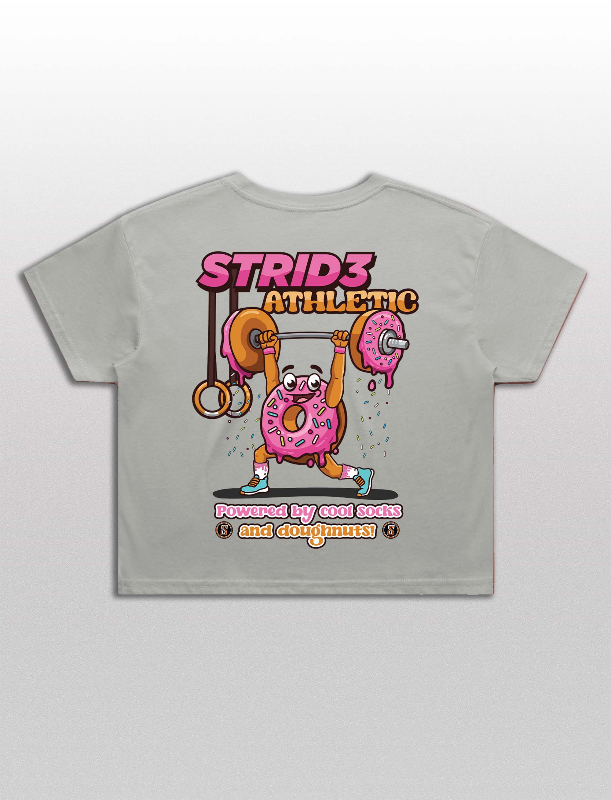 Doughnut Cropped Tee Torso Sock