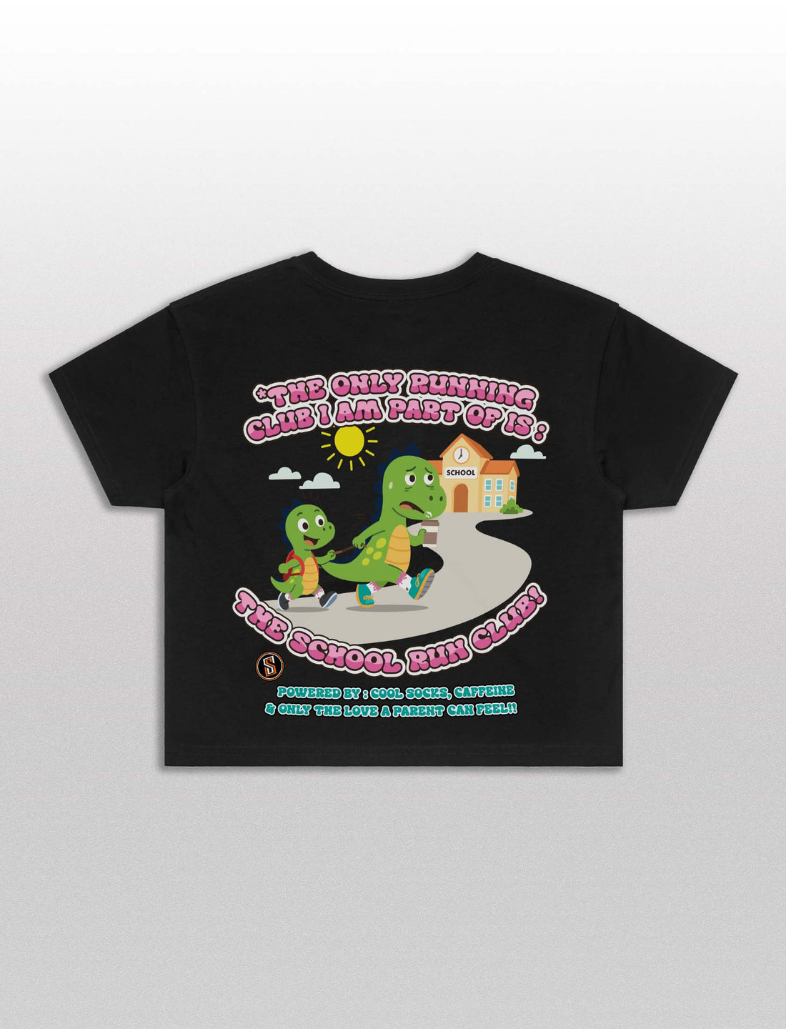 School Run Club Cropped Tee