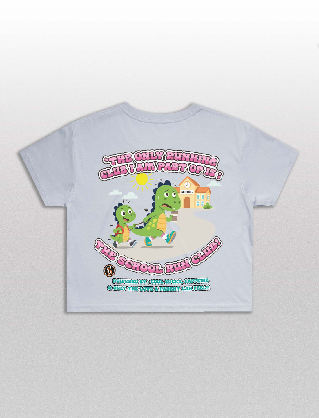 School Run Club Cropped Tee