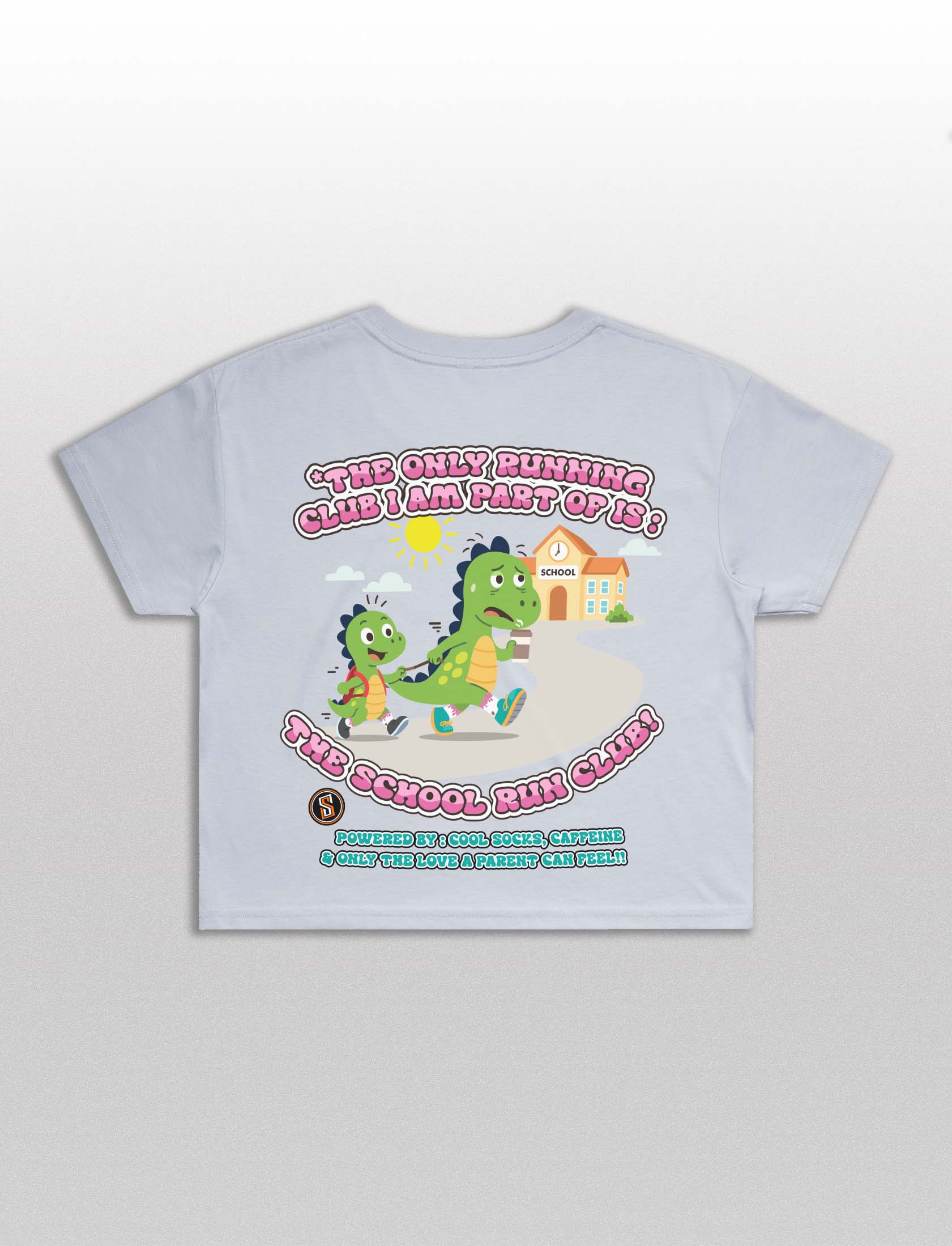 School Run Club Cropped Tee